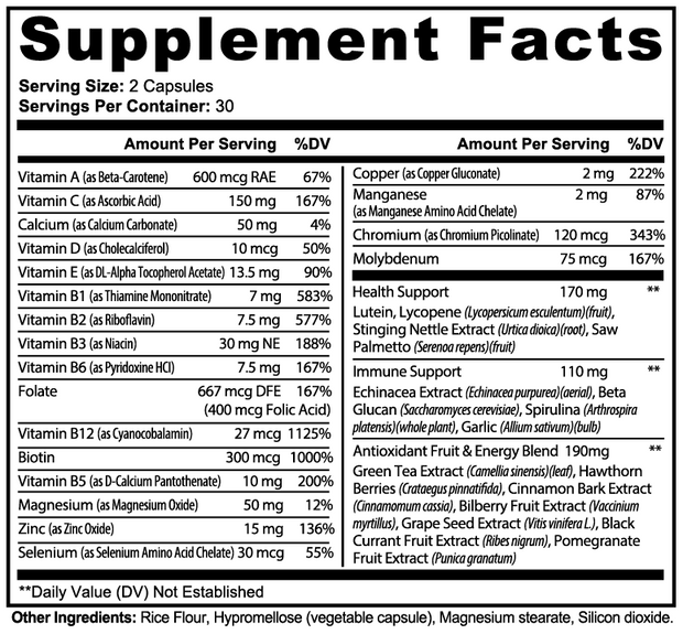 Complete Multivitamin + Biotin (Capsules)
